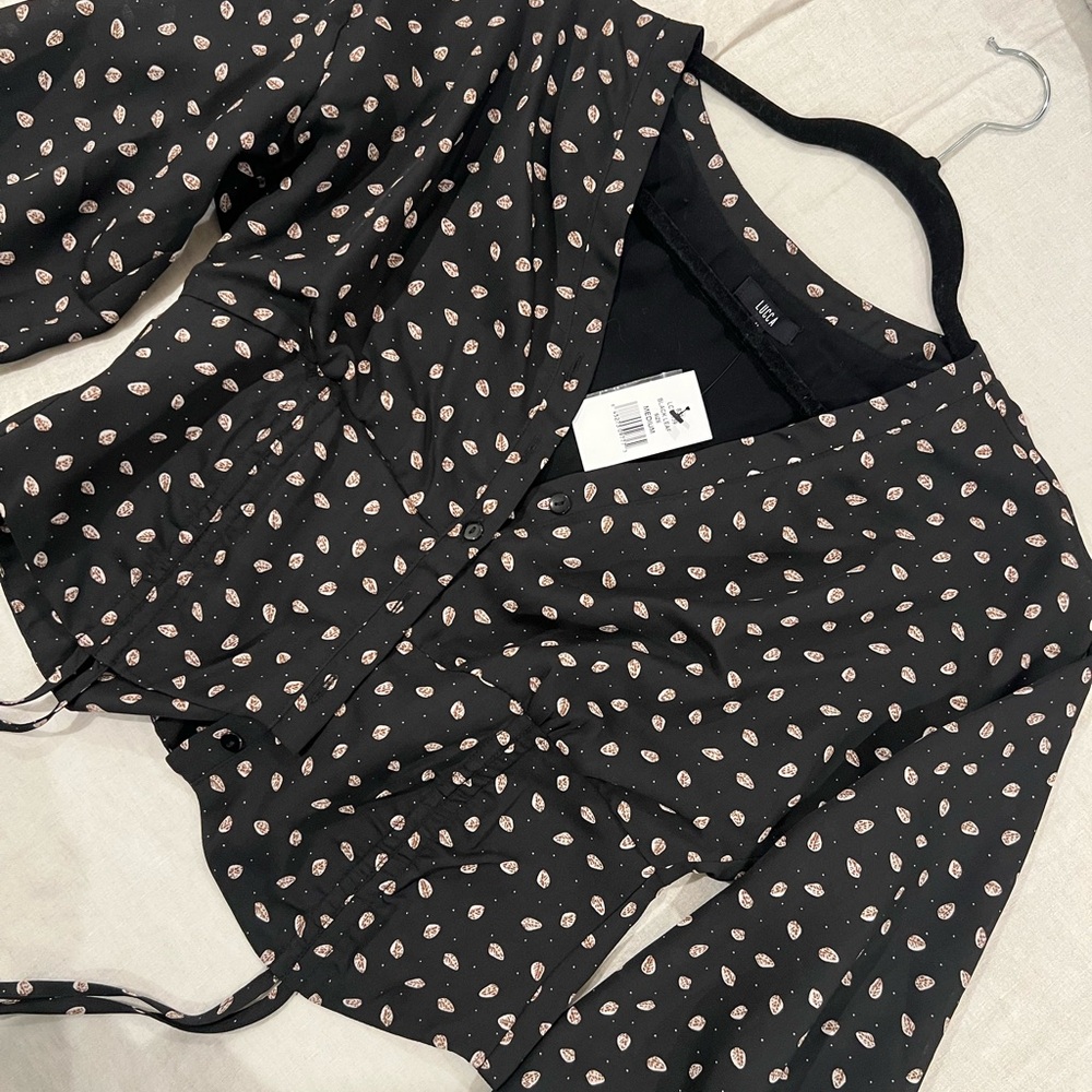 Lucca Couture Button Down Top
